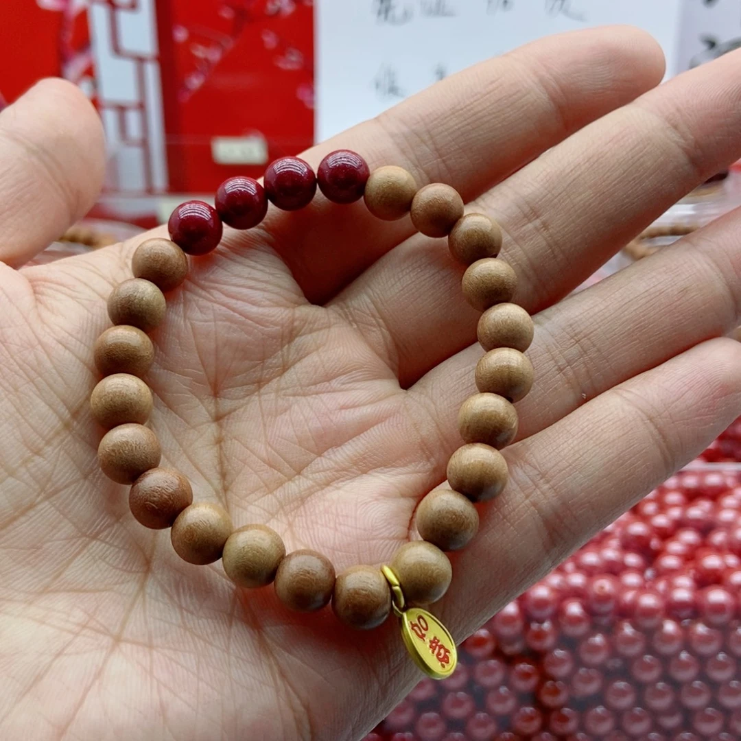 天然辰砂紫金砂4颗8mm