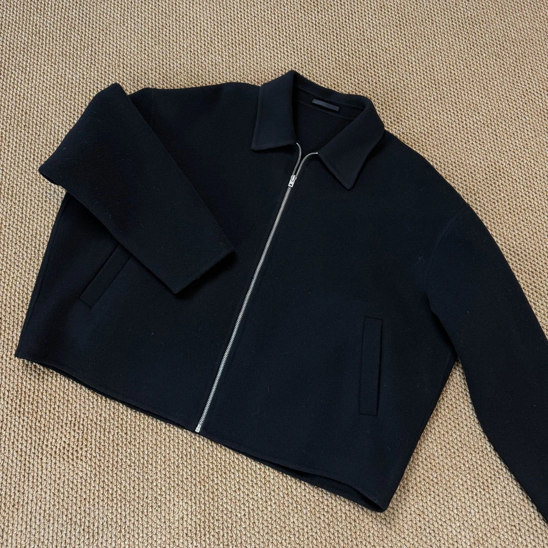 25ss短款黑色夹克外套休闲夹克男士时尚