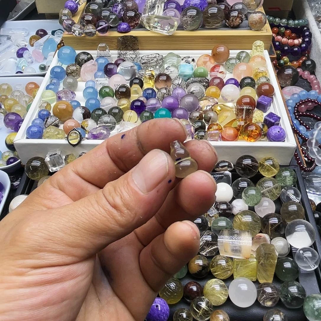 查罗石珠子合金旧***香