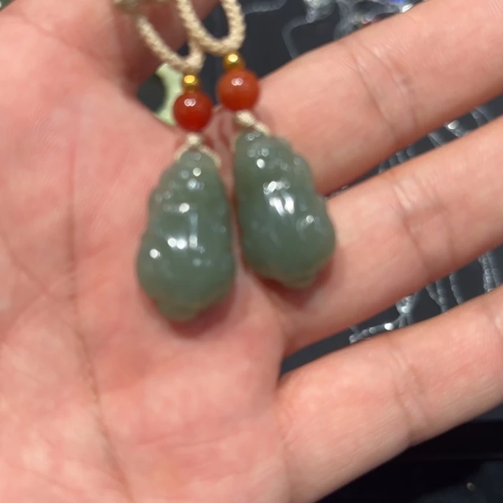 和田玉（青玉）未镶嵌手链和田玉貔貅