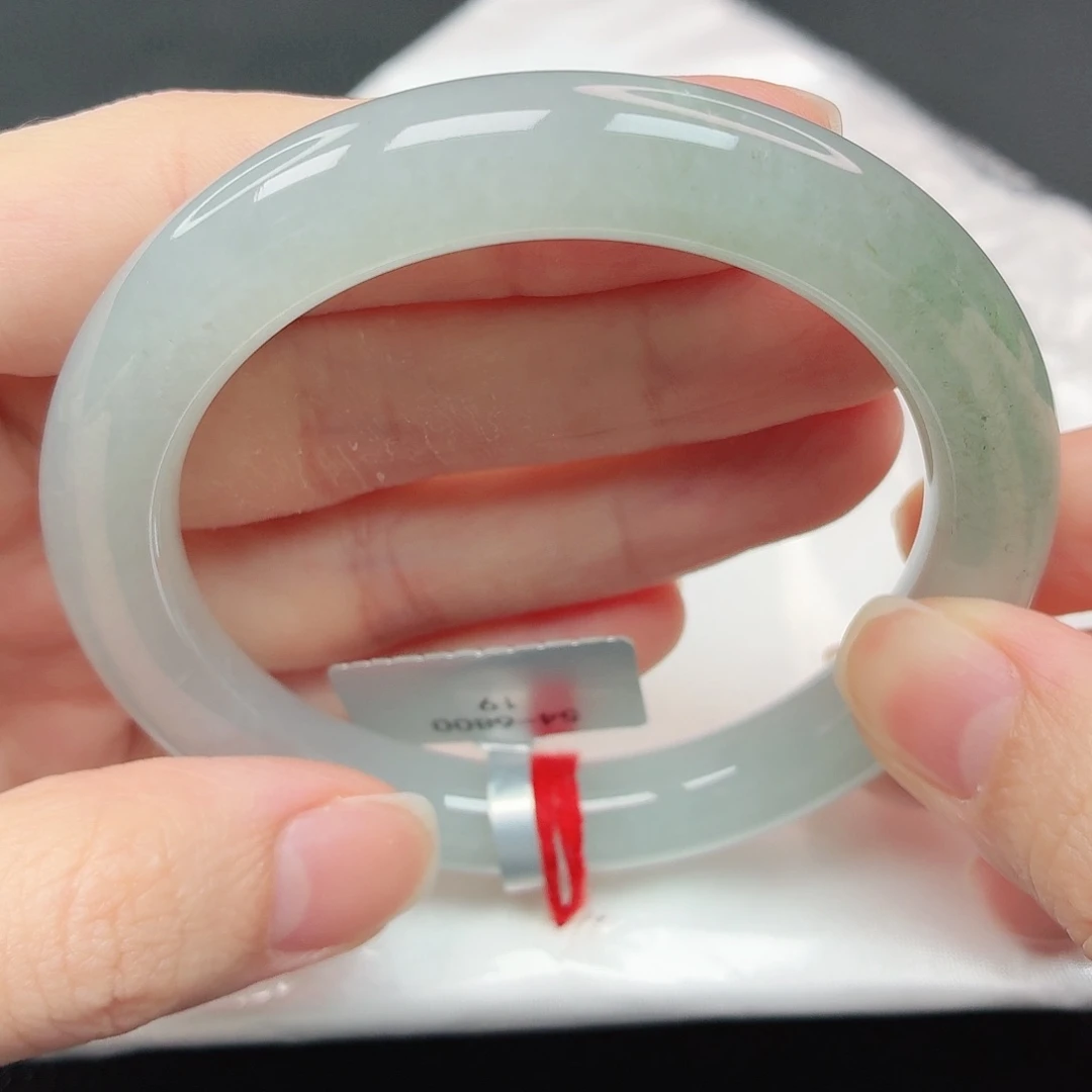 翡翠手镯未镶嵌26号圆条54  19