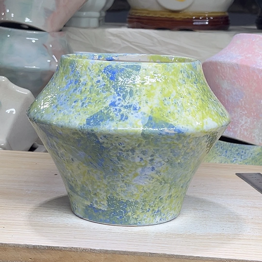 陶瓷绿植多肉微瑕花盆外口径：11*14