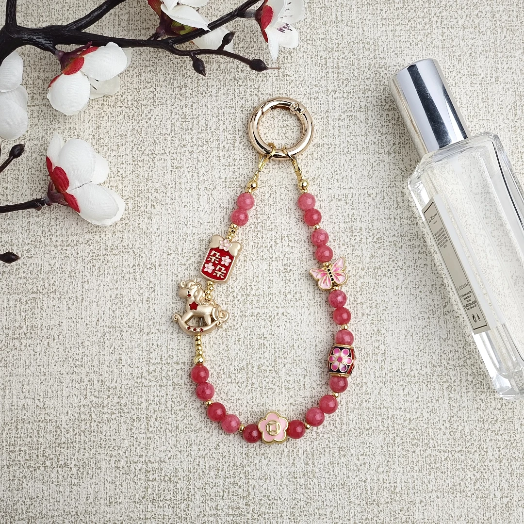 【马上桃花】手机链2025新款手机挂绳女款手工通用创意喜气洋洋挂链