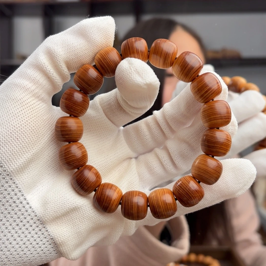 手串/手链柏木（崖柏） 13.14红油虎皮纹泥膏香料咸药 下播福利