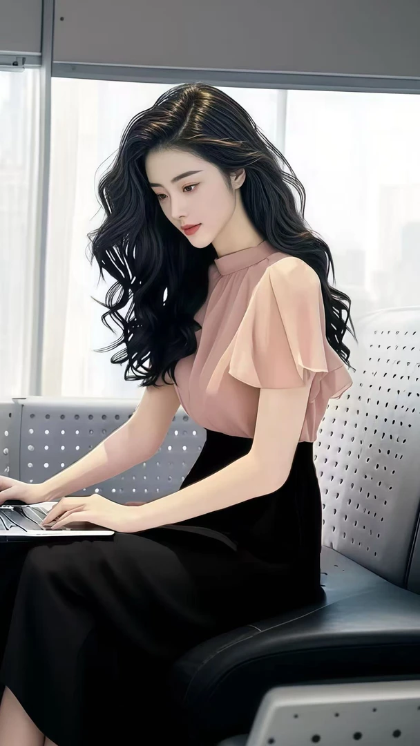 SS1030温柔粉色独特气质上衣女夏季设计感小众优雅小衫洋气