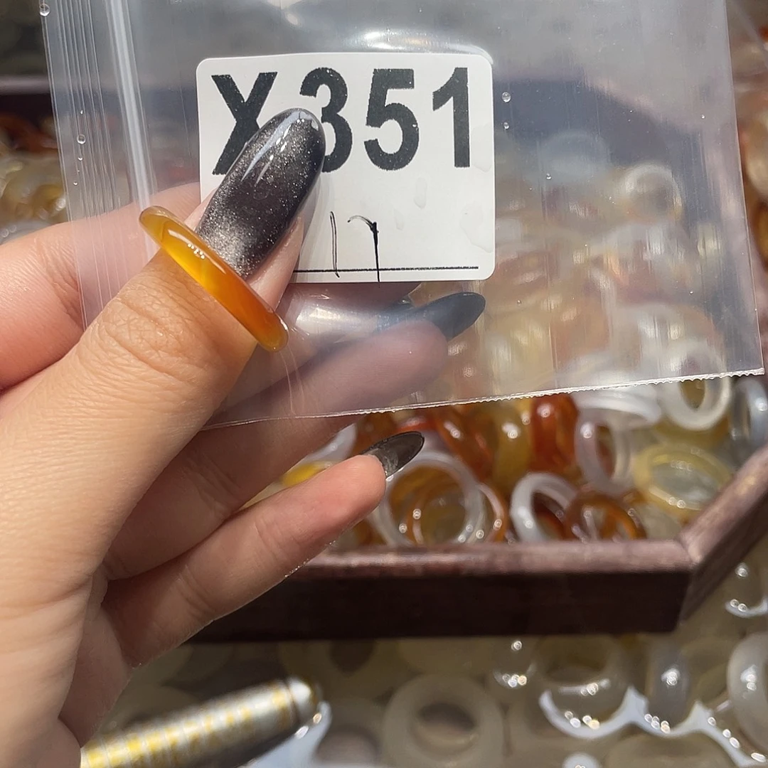 玛瑙/玉髓未镶嵌戒指351