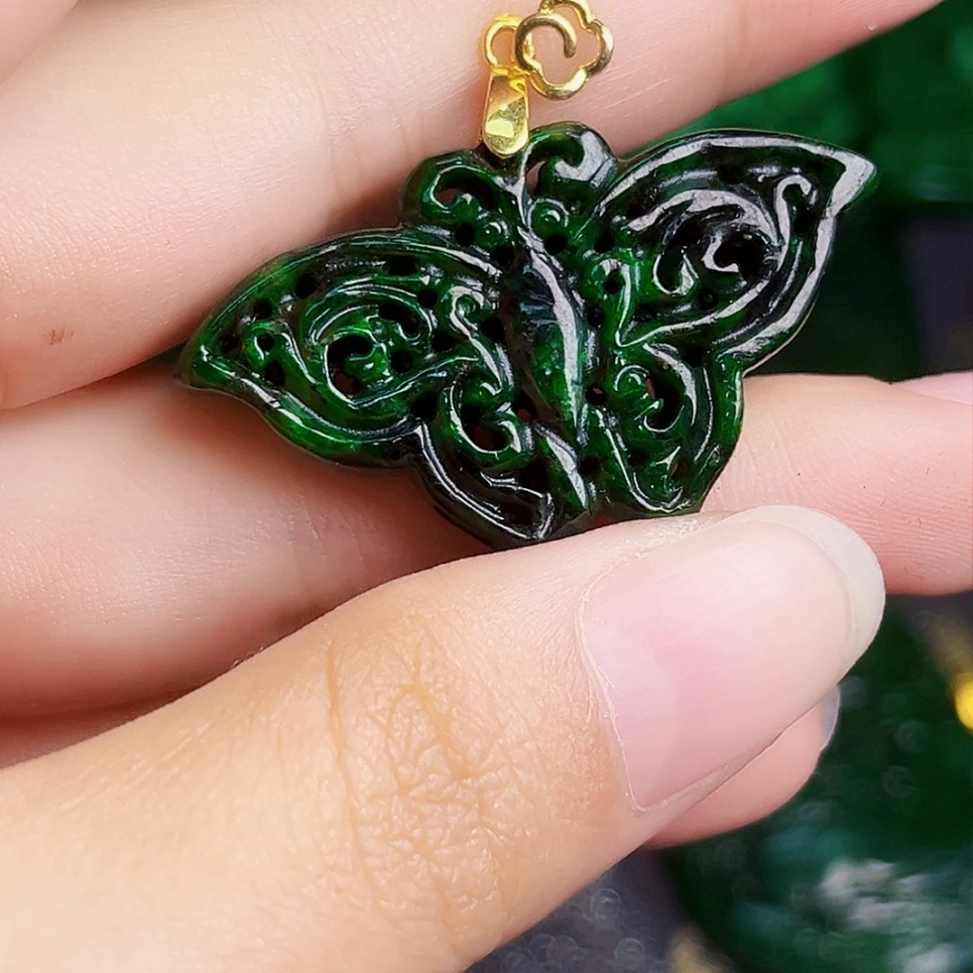 颈饰银S925镶嵌翡翠多样性