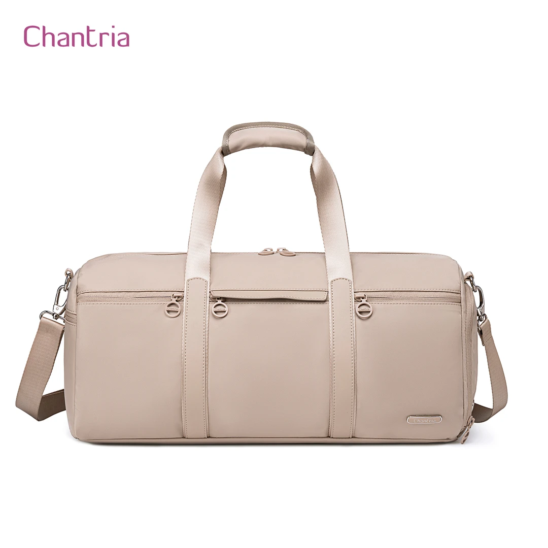 Chantria多功能手提旅行包大容量女出差包登机包短途旅行健身包