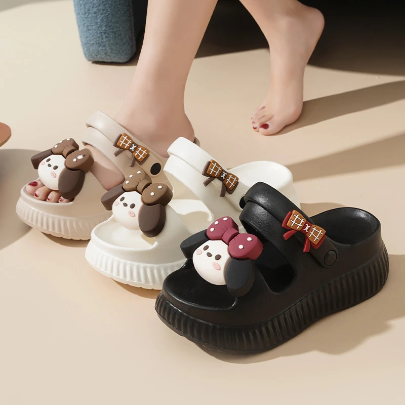 2025新款卡通凉鞋女夏季可爱软厚底防滑踩屎感EVA凉拖