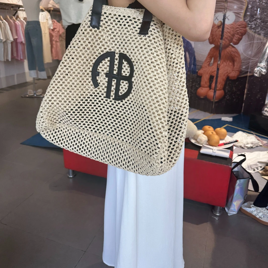 私服定制 大号托特包 编织镂空单肩包SFBB