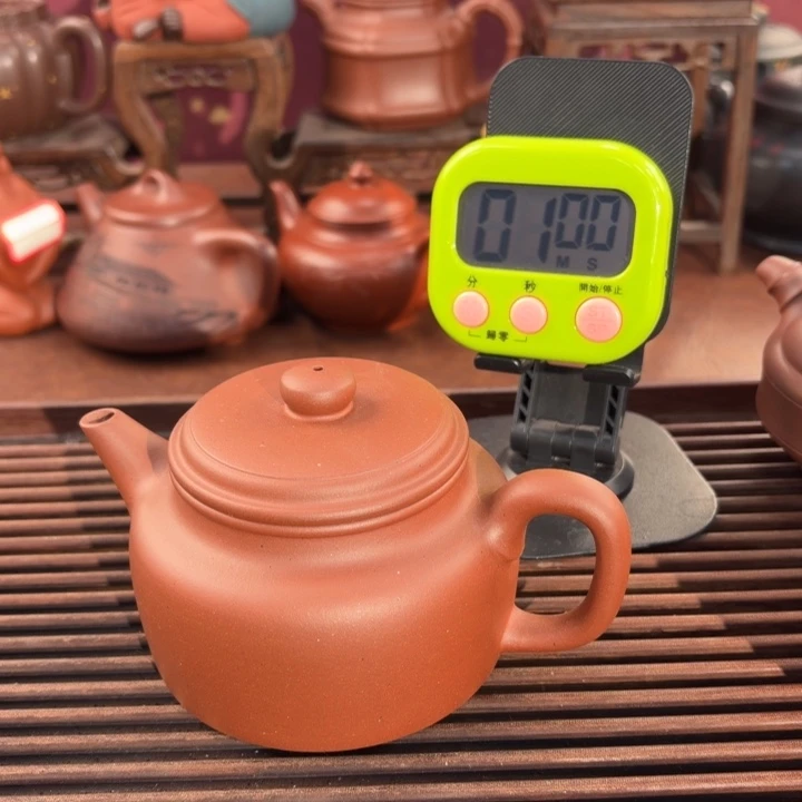 @***简紫砂茶壶宜兴原矿红皮龙