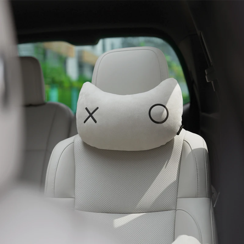 bbdd咪咪头枕汽车专用腰靠记忆棉护颈枕舒适缓解疲劳四季适用