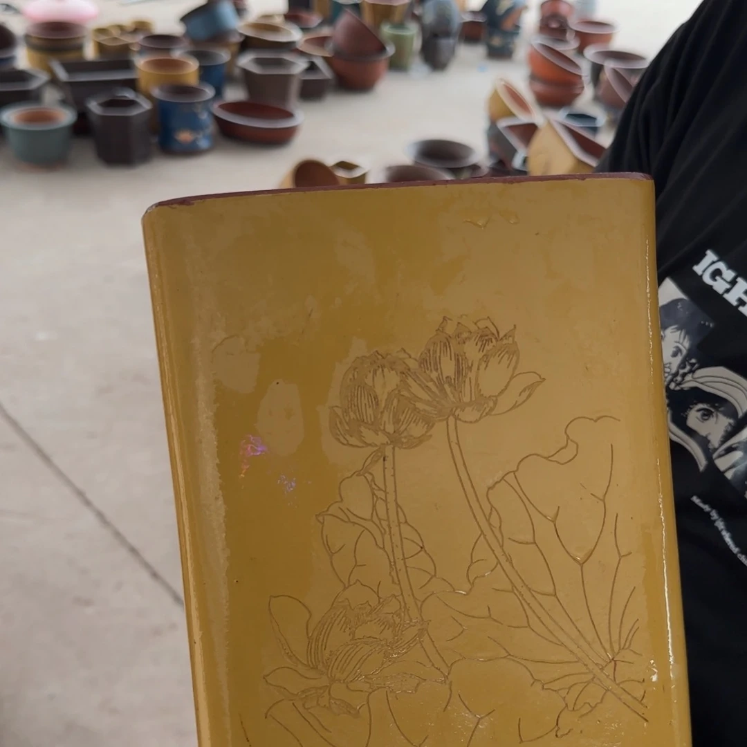 紫砂花盆口径14.22口径