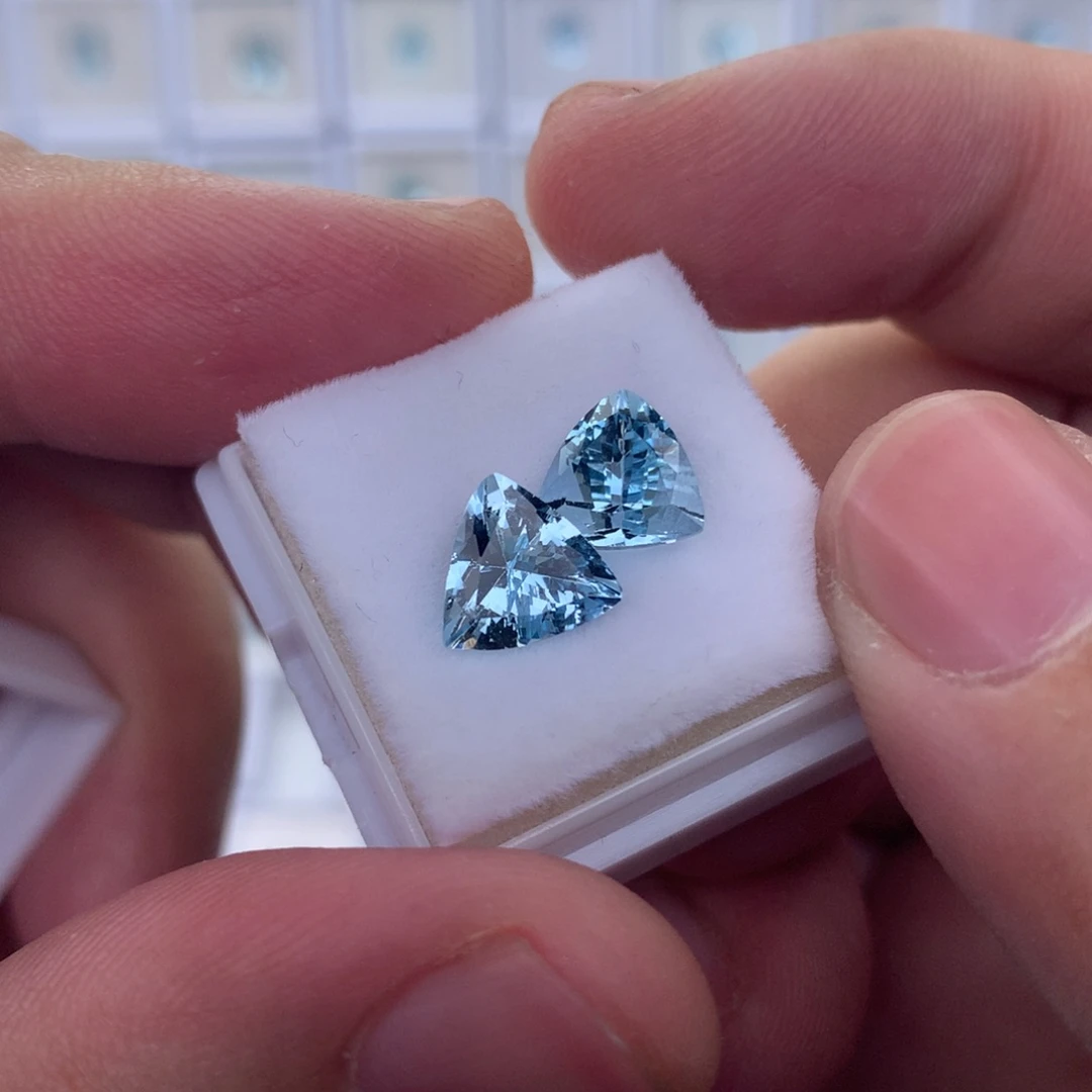 海蓝宝石裸石3.08克拉