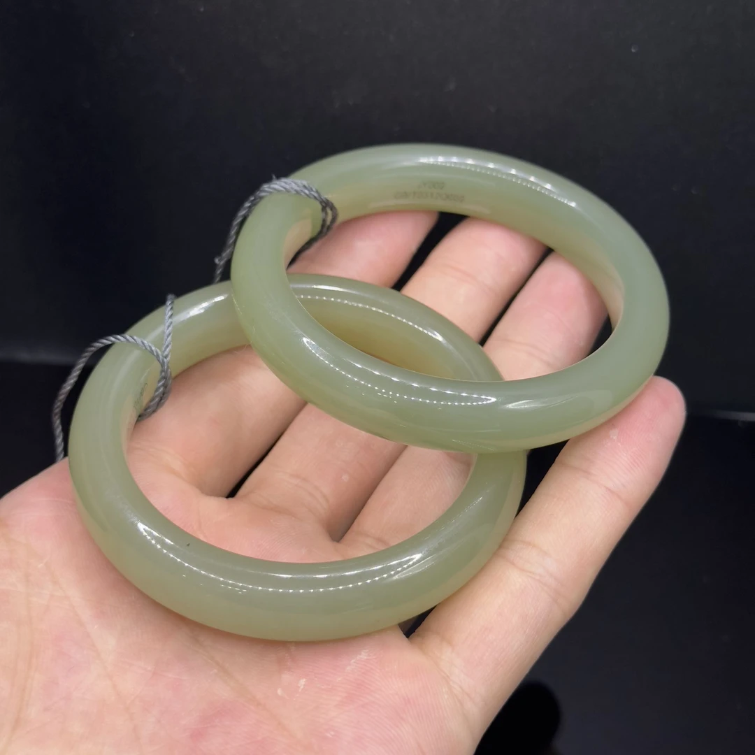 【老三珠宝】和田玉宽条手镯G2【多样性发其一】圈口52-62mm