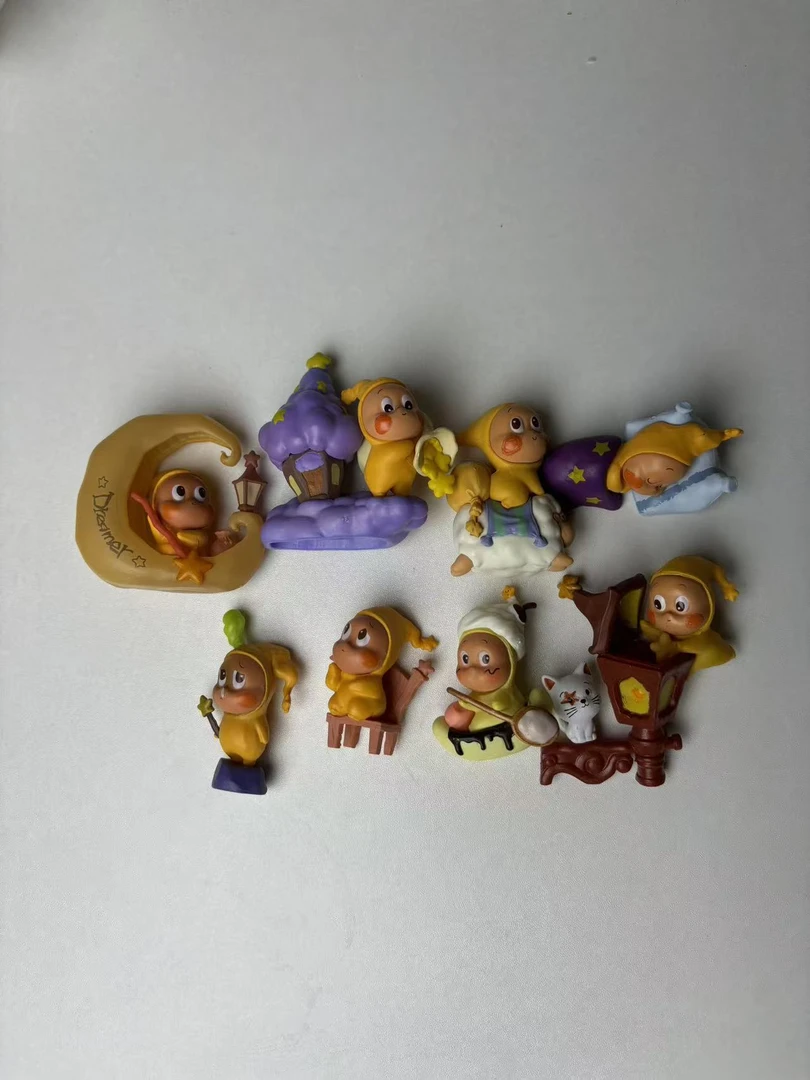 PVC 大月亮系列二创改娃可爱摆件