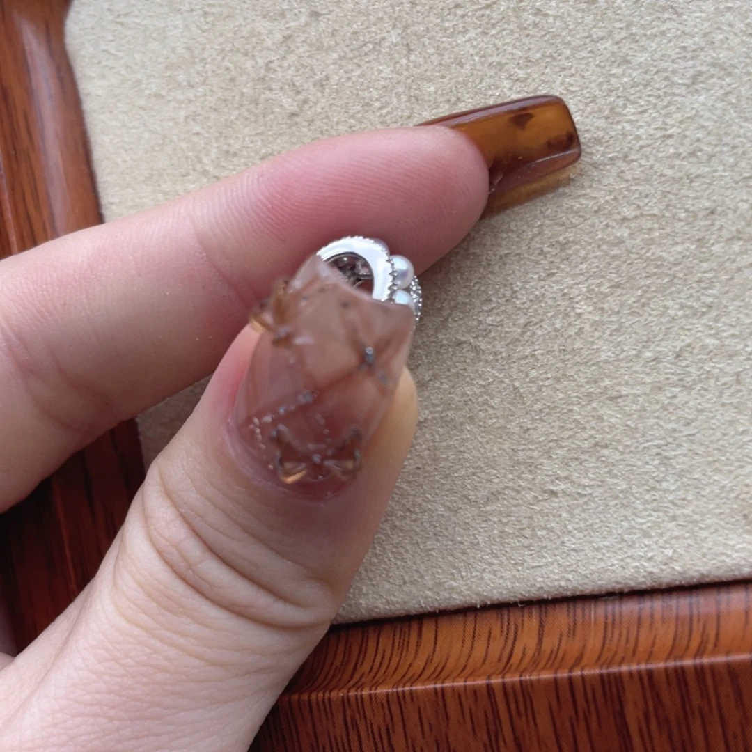 银S925镶嵌淡水珍珠颈饰W44