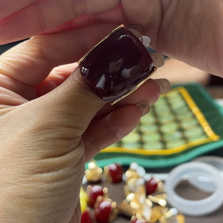 石英质玉未镶嵌戒指