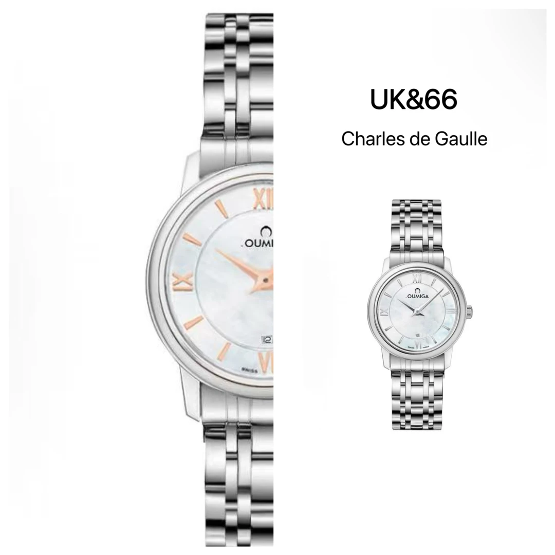 UK&66· 【蝶飞】欧家/全新未拆封/金色银色/女款女表/30mm