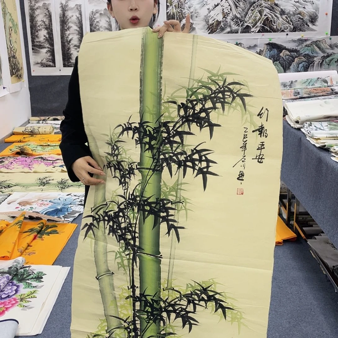 国国画作品小姐姐放漏…