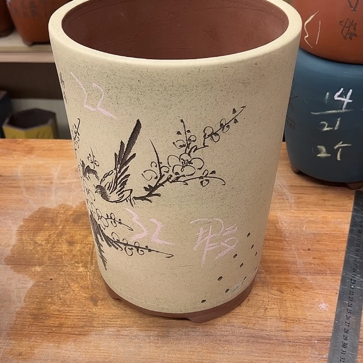 紫砂，花盆透气花盆