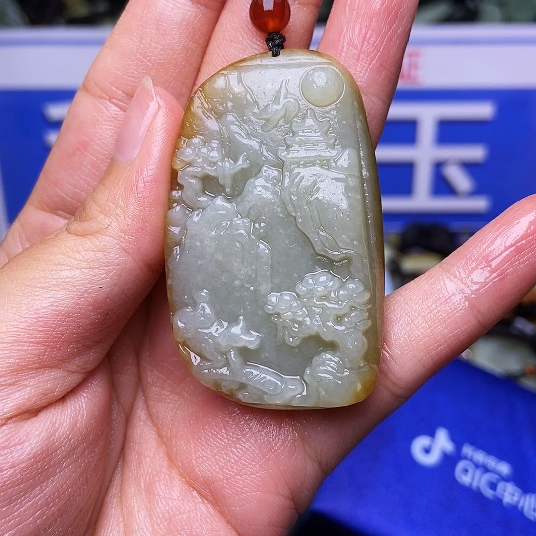 和田玉未镶嵌颈饰