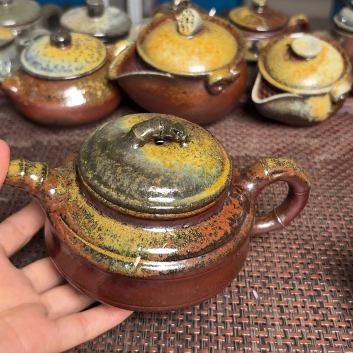 茶杯紫砂大双线竹鼓