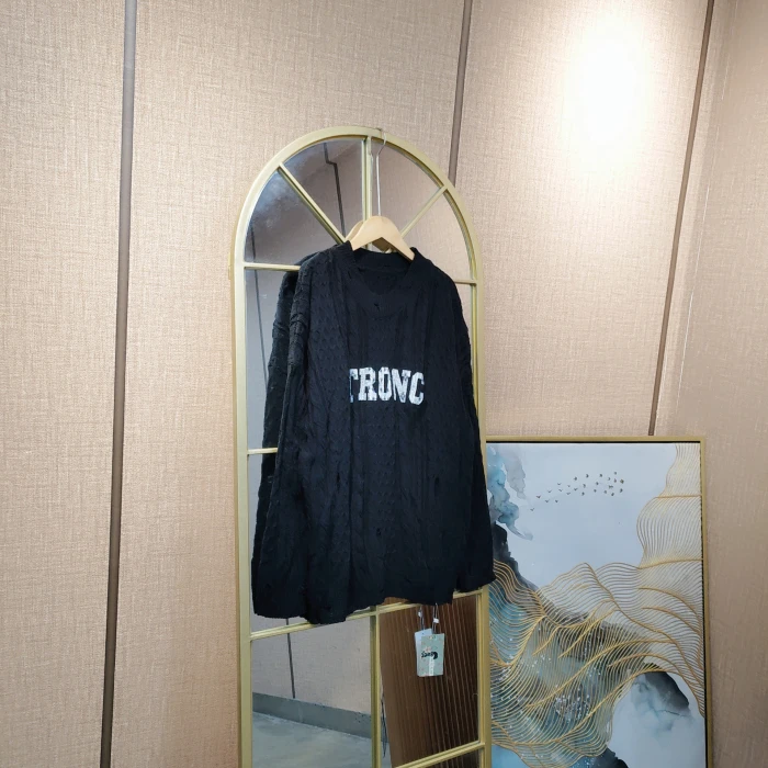 AF448孕妇黑色毛衣100-140