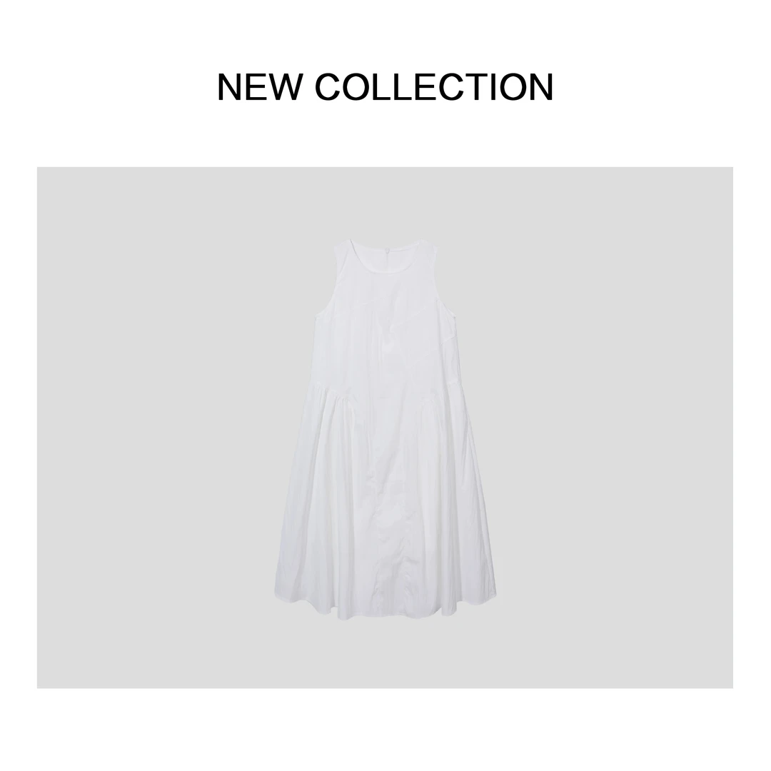 【琴姐专属】新款拉链无袖宽松腰铅笔裙夏季连衣裙 L3528032