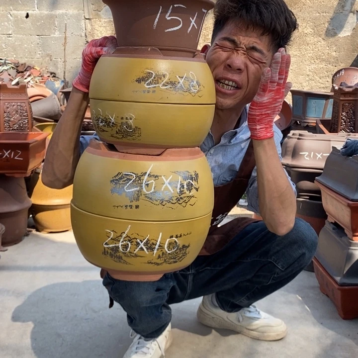 紫砂花盆紫砂壶的时候就像是一个