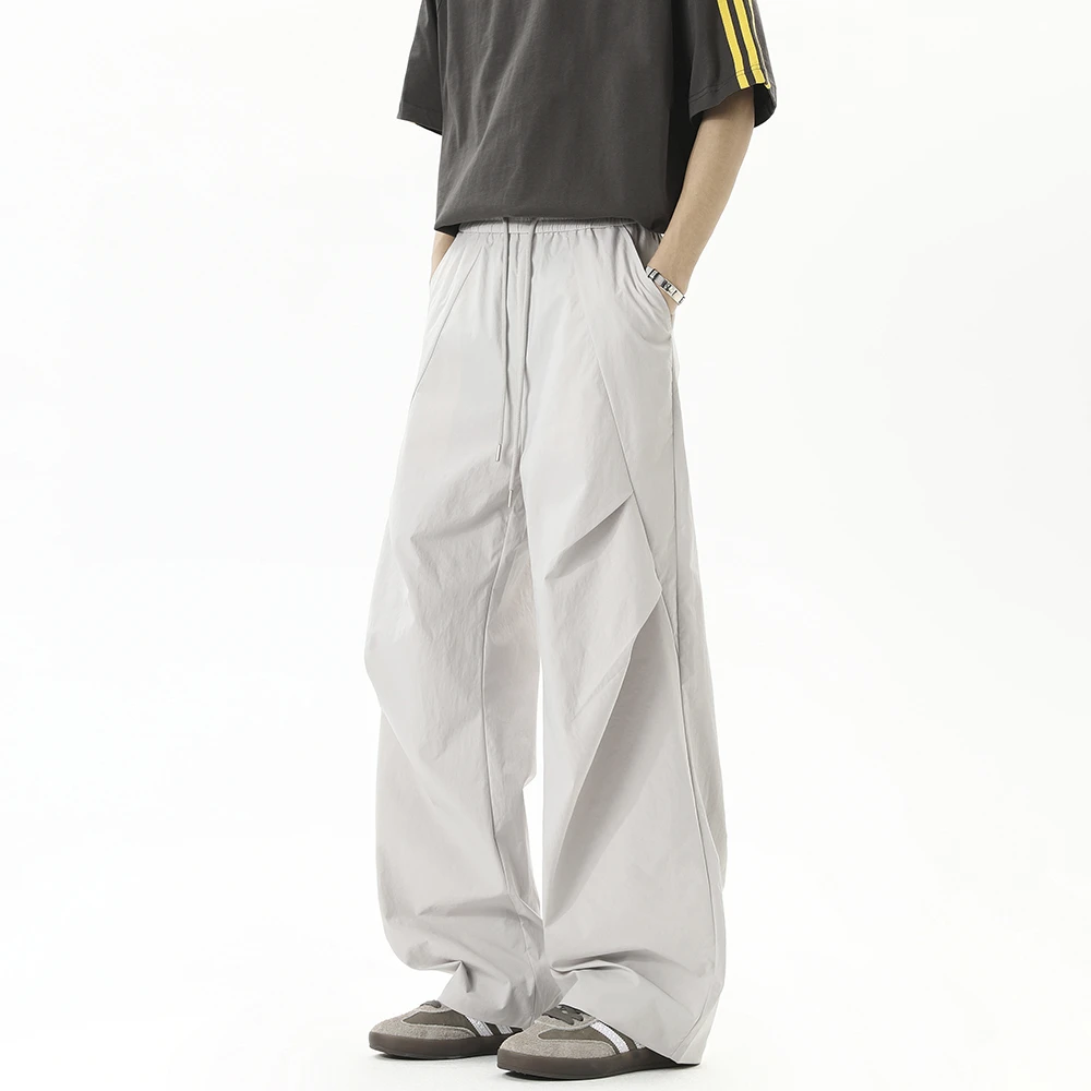 JUJUPS冰丝裤男裤夏季薄款直筒宽松速干空调裤运动防晒休闲长裤