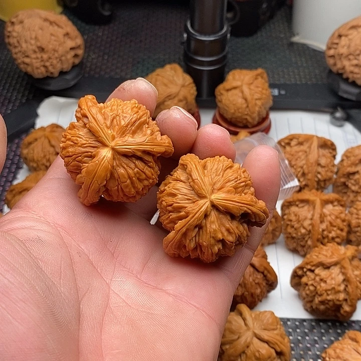 五***言核桃手串/手链拼接白狮子3