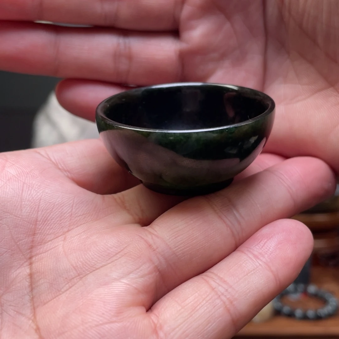 未镶嵌和田玉摆件和田玉茶杯未镶嵌