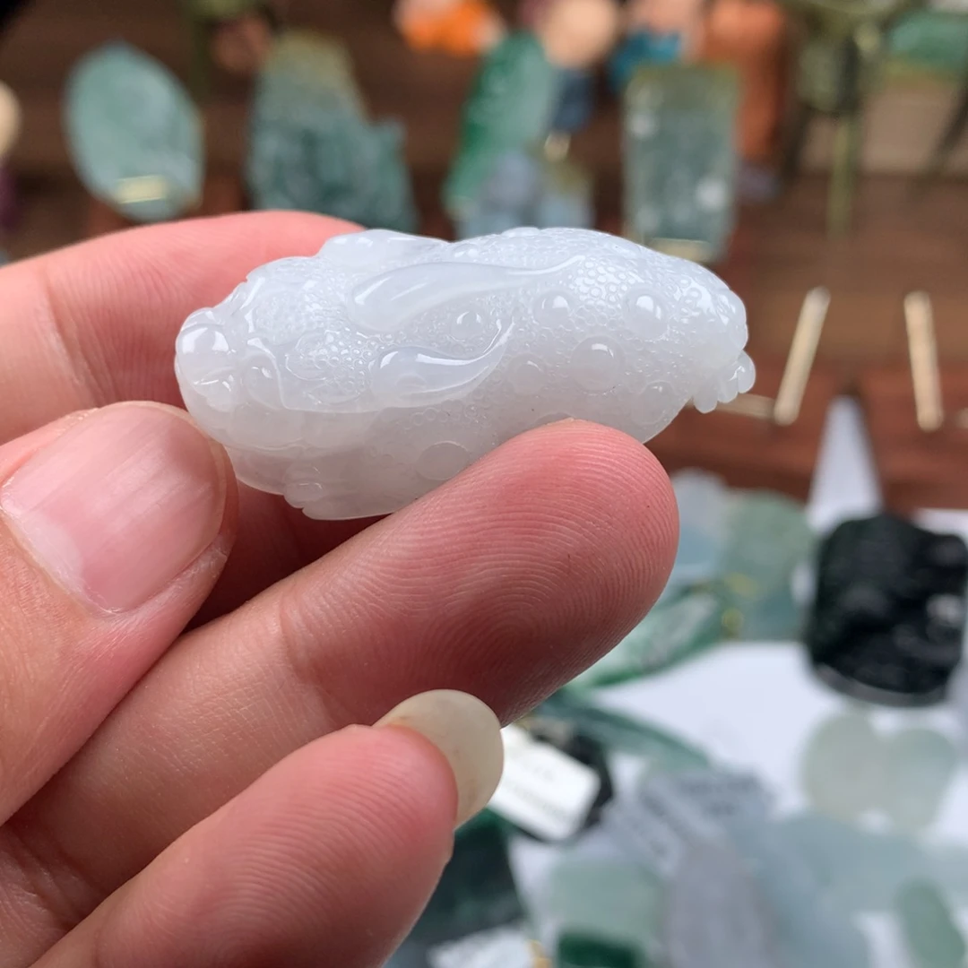 翡翠未镶嵌挂件123456