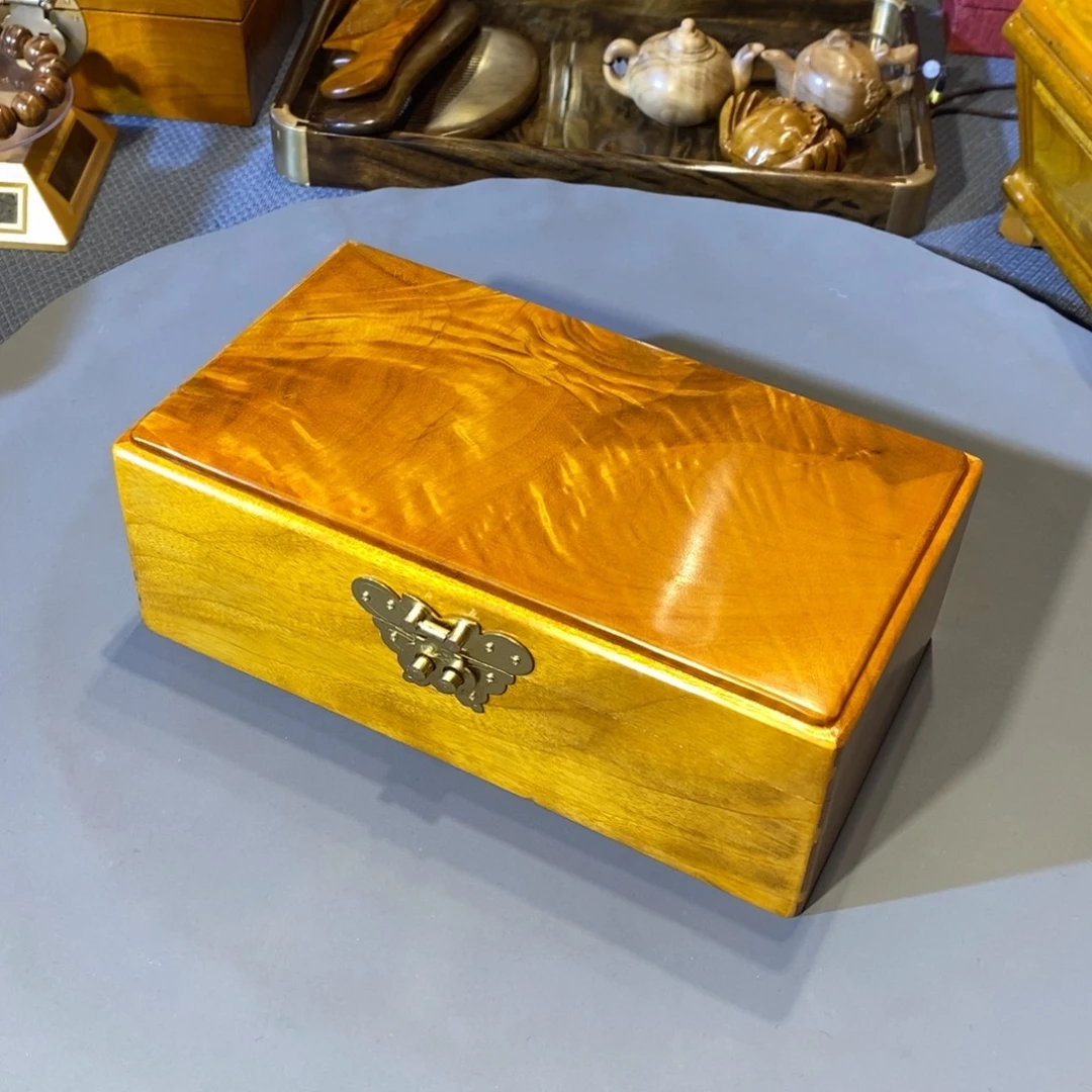 楠木金丝楠木小叶桢楠首饰盒23