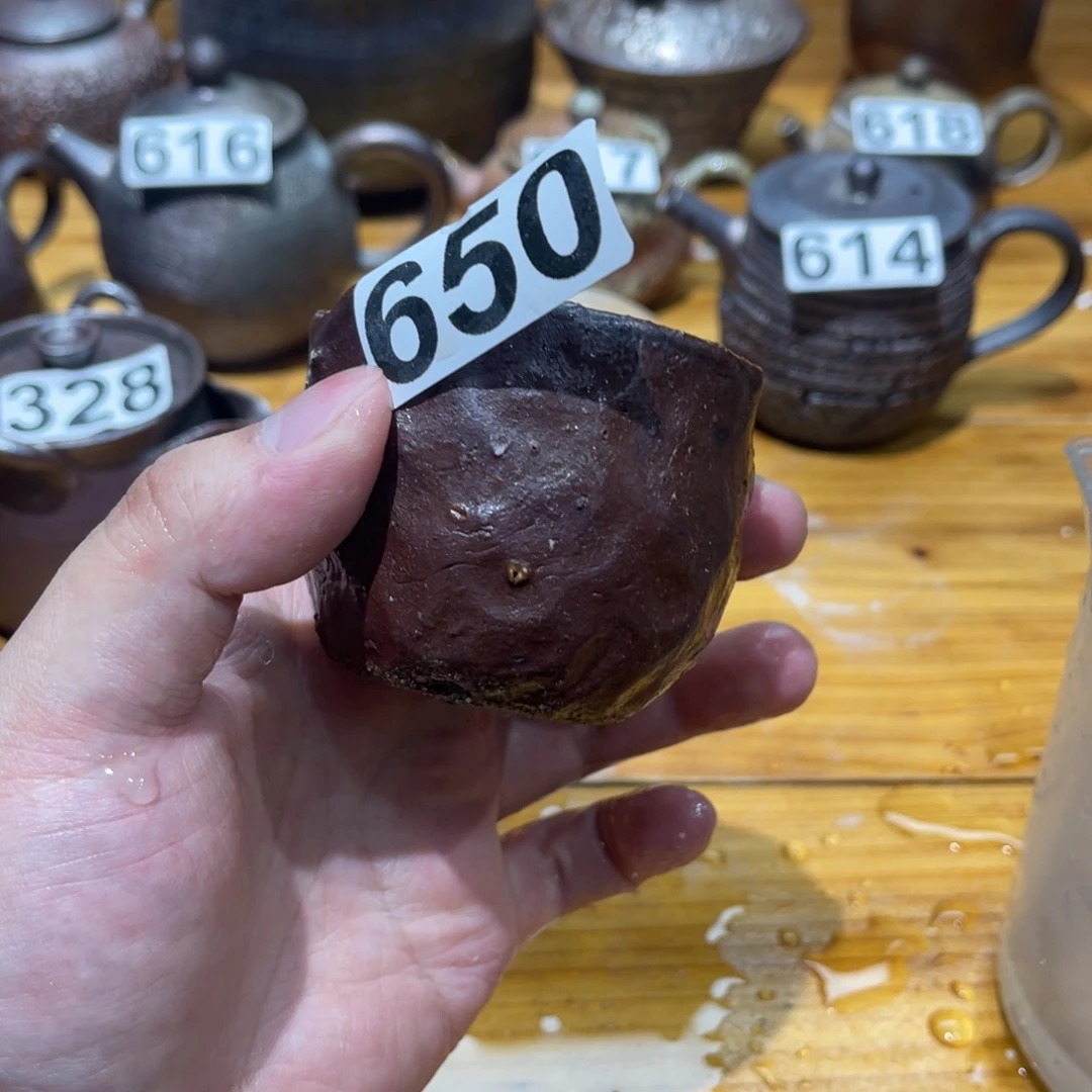 手工制作柴烧茶杯650