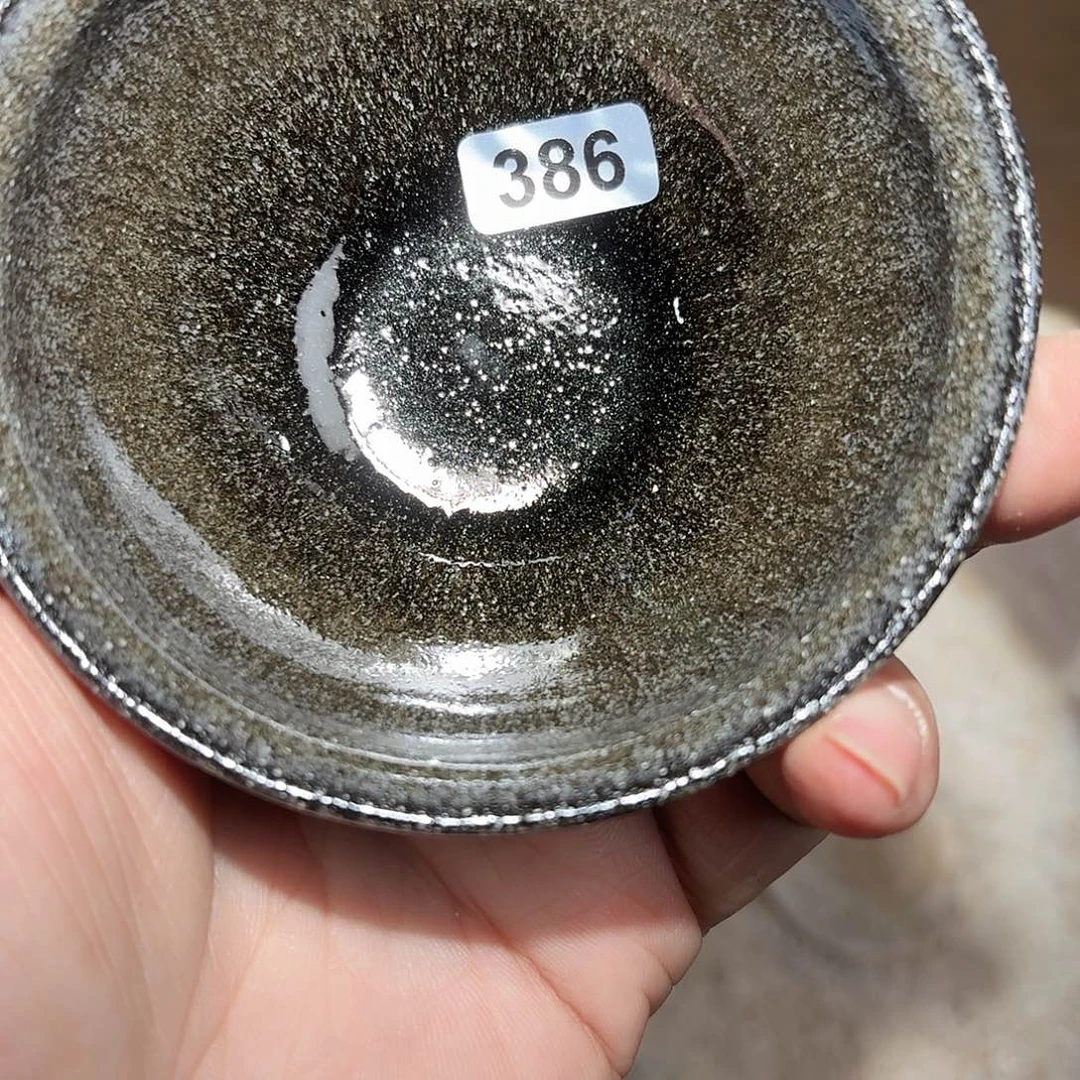 茶盏龙窑柴烧自然还原瑕疵386