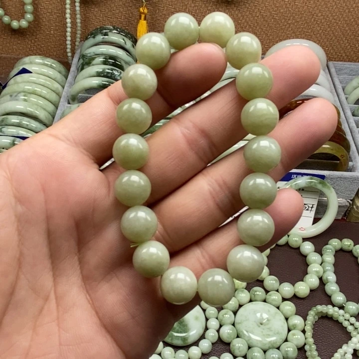 蛇纹石玉未镶嵌手链