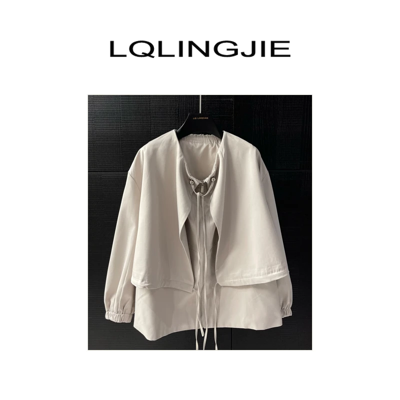 【Q-俏俏】 设计师款风衣外套3579