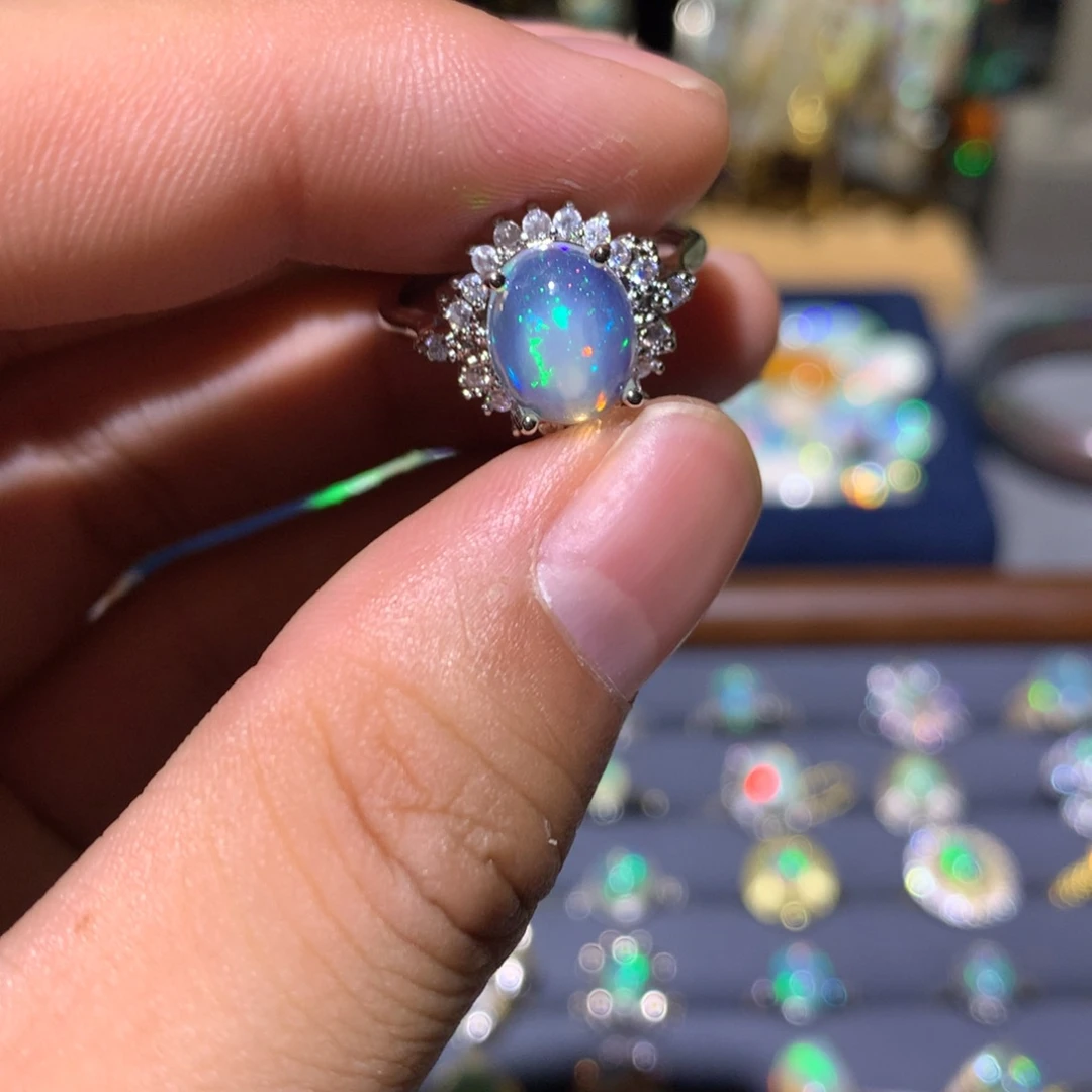 欧泊合金欧泊戒指