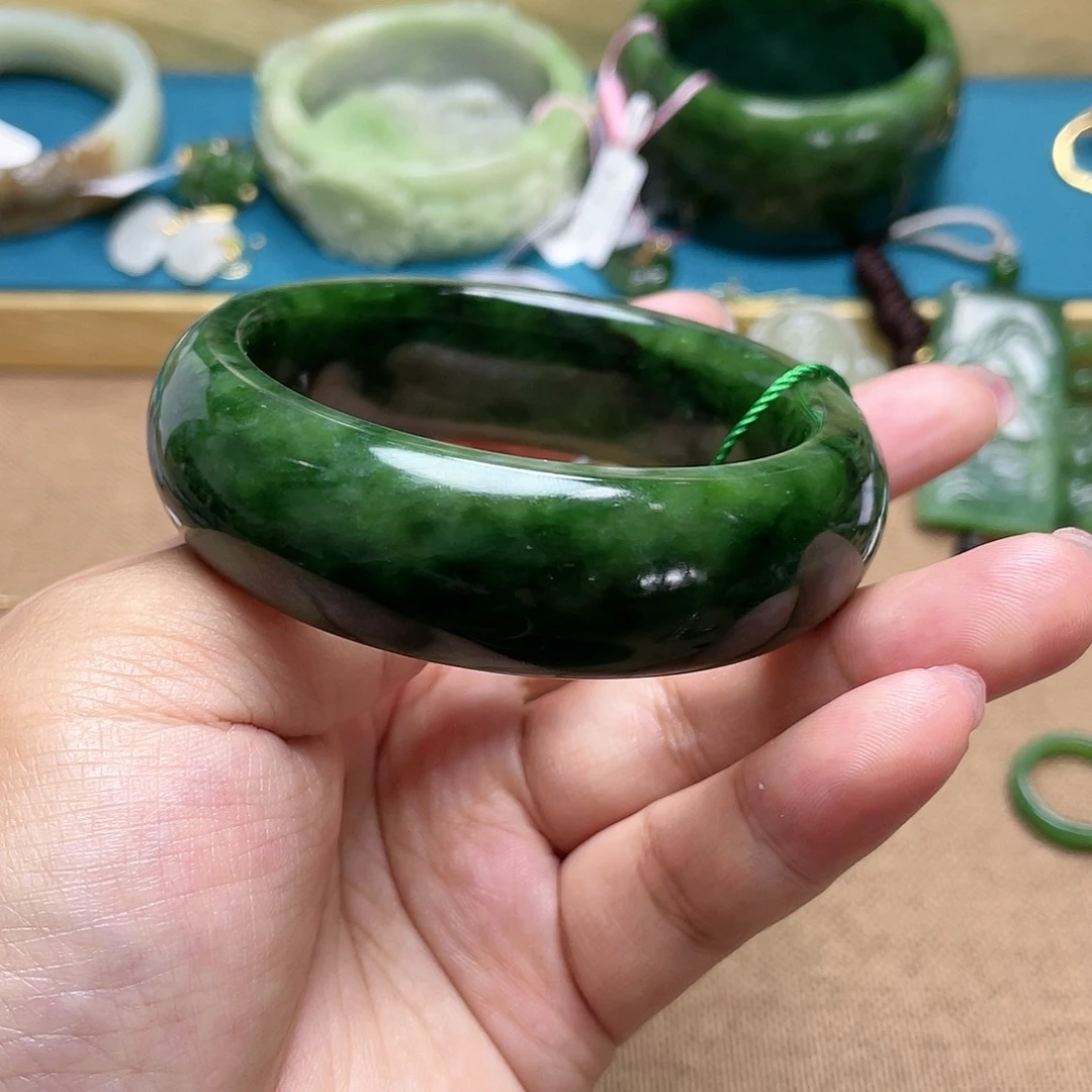 【闪购商品】和田玉手镯5758圈口30未镶嵌