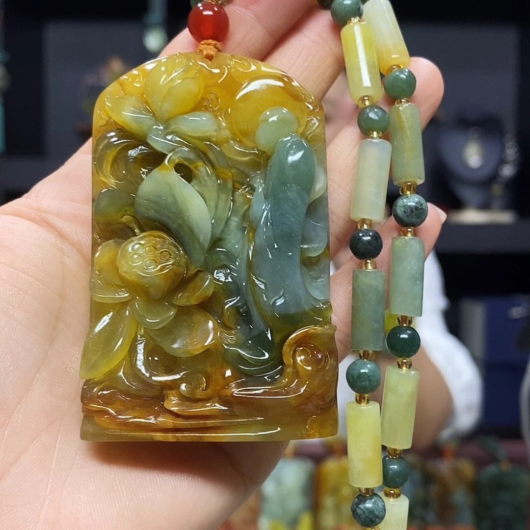 未镶嵌岫玉挂件吊坠