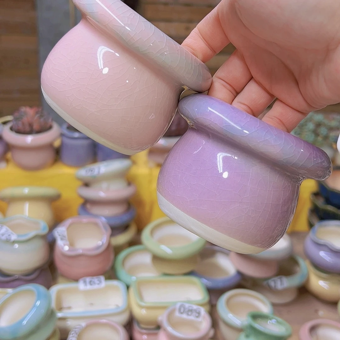 红陶陶瓷花盆当场满12包邮