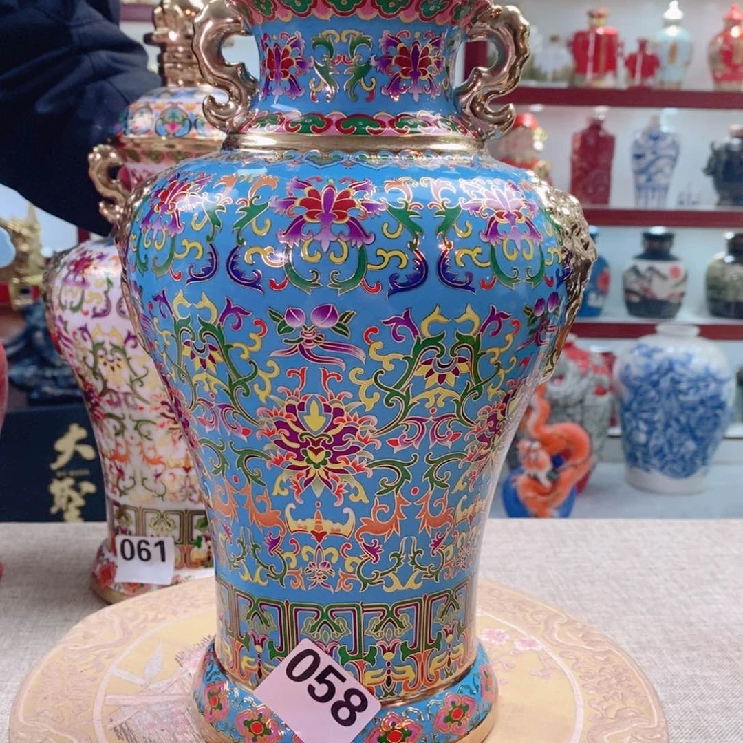 摆件陈*林景德镇垚晶陶瓷5斤金玉满堂