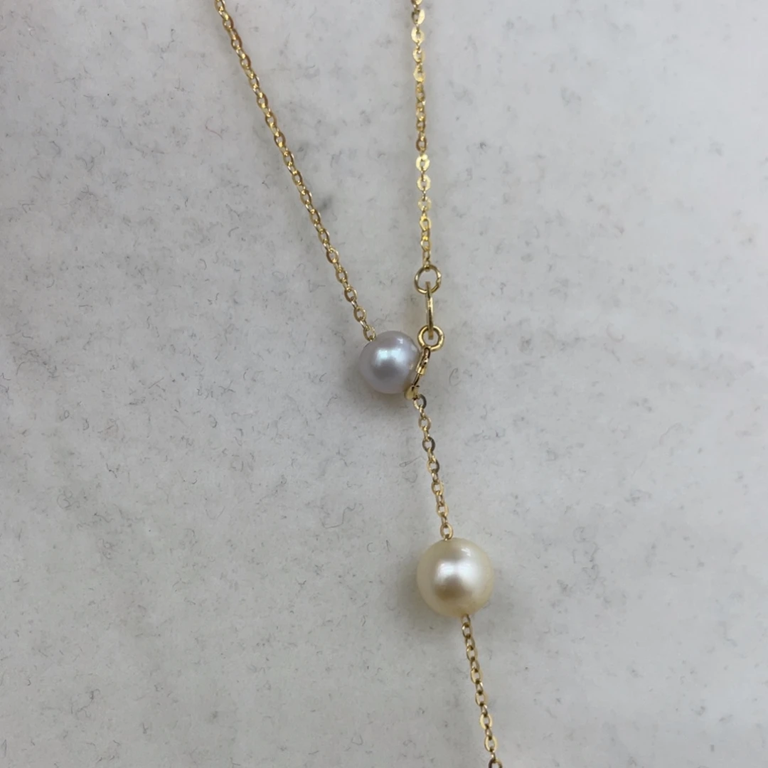 银S925镶嵌颈饰海水珍珠