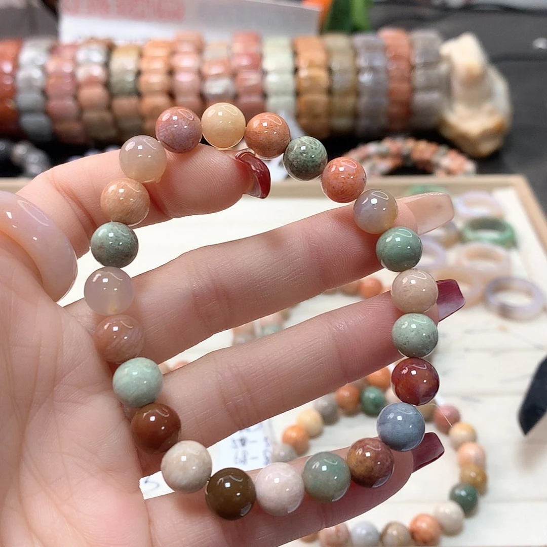 硅化珊瑚（珊瑚玉）手链未镶嵌白*312