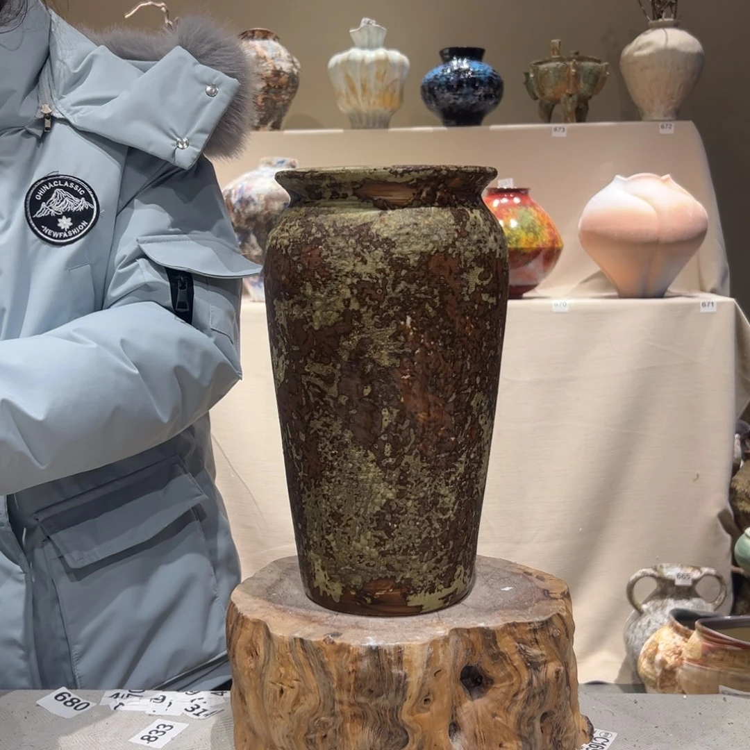 景德镇高温陶瓷花瓶摆件776红酒