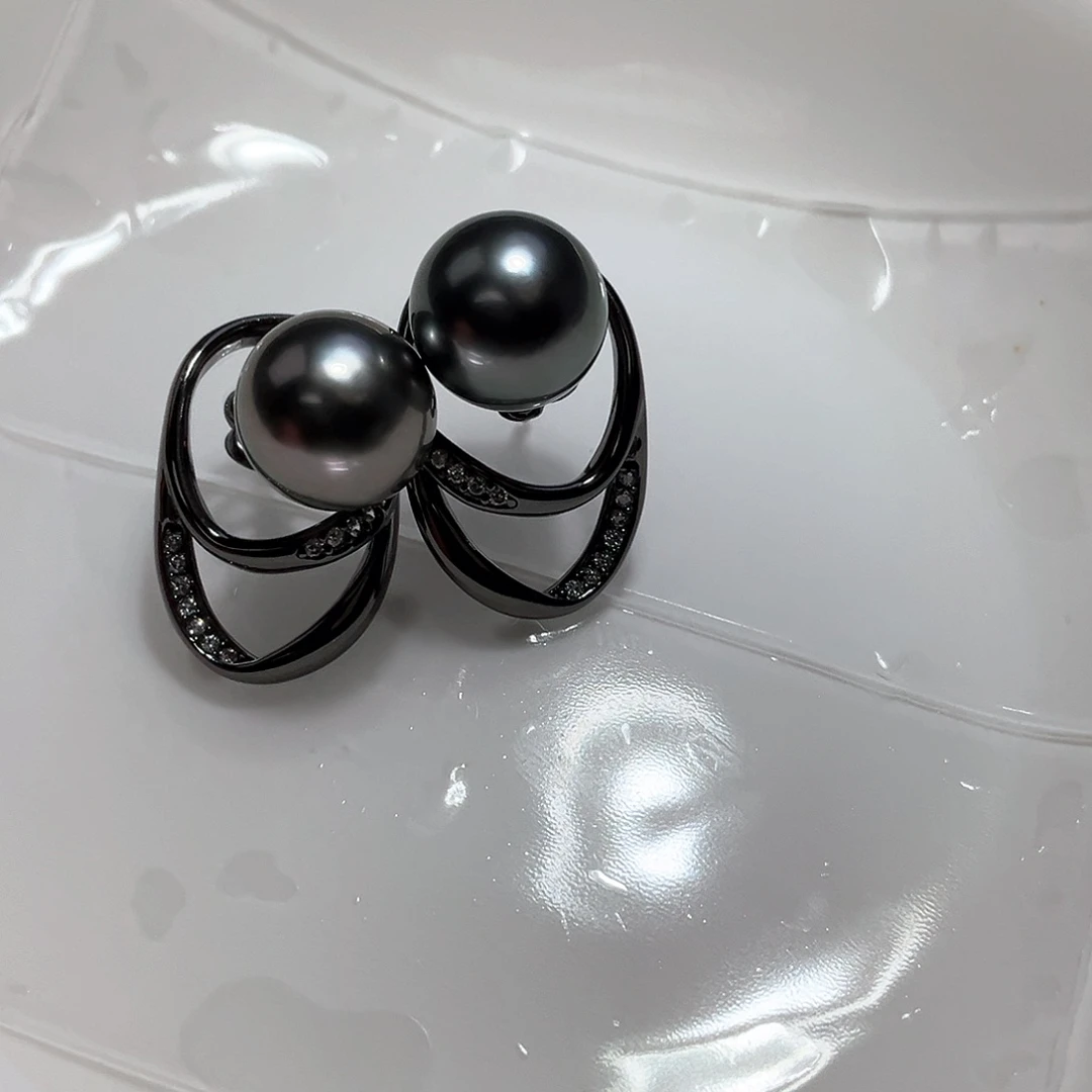 海水珍珠耳饰银S925镶嵌蛮*姐