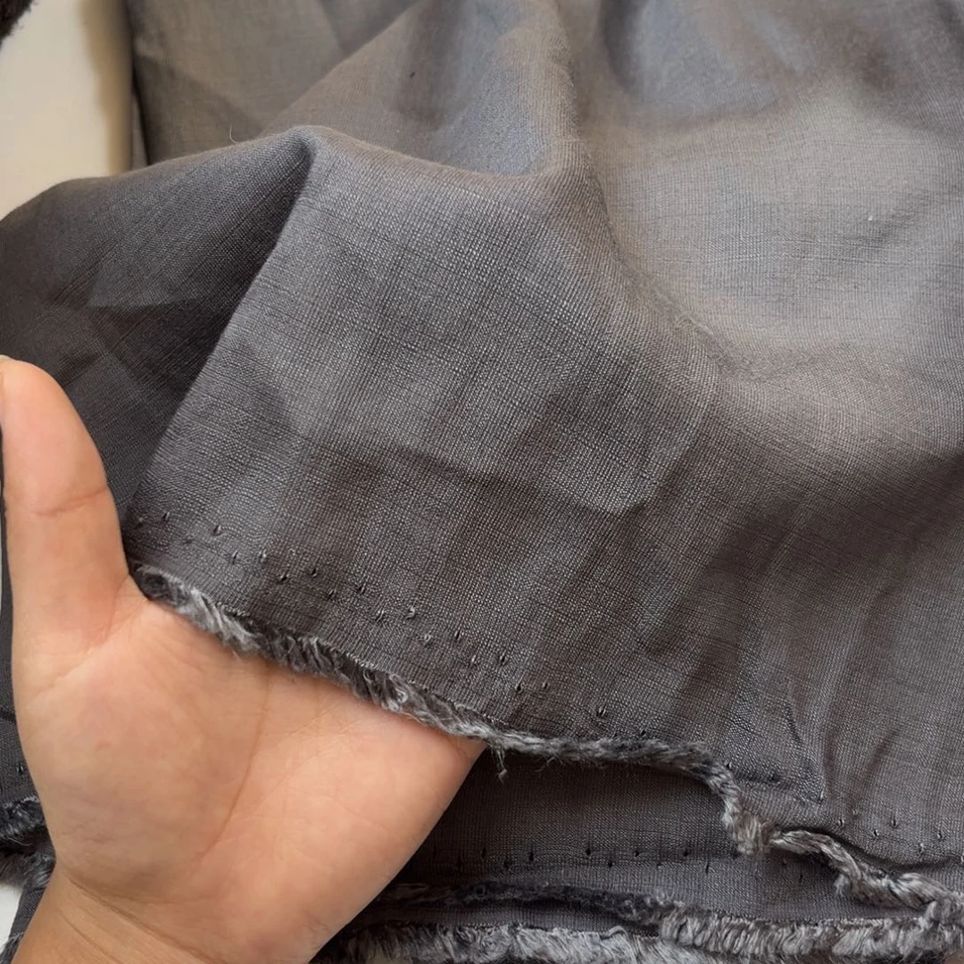 混纺深灰色天丝苎麻1.5米