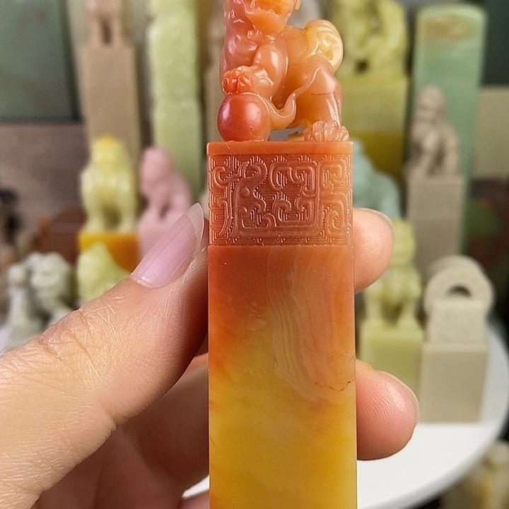 墨***蓝老挝石老挝石印章